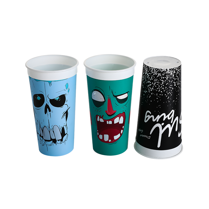 20oz/600ml in-mold labeling large capacity PP plastic coffee cups