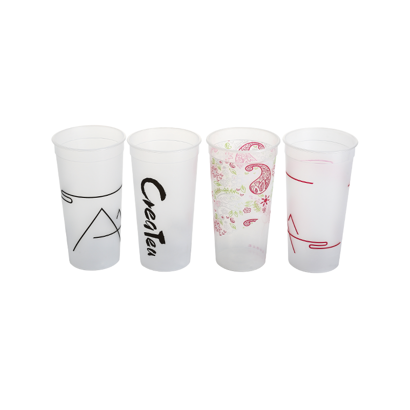 20oz/600ml in-mold labeling large capacity PP plastic coffee cups