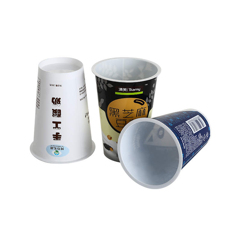 9oz/280ml in-mold labeling pattern PP plastic coffee cups