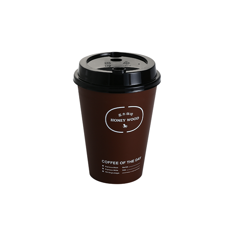 14oz/430ml PP plastic coffee cups raised coffee cup lid with holes