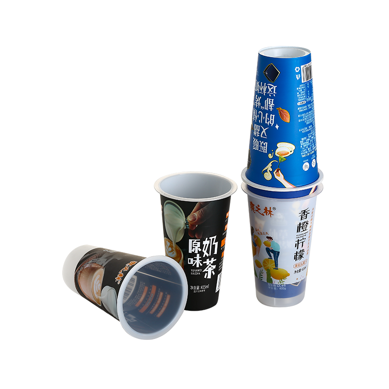 13oz/400ml PP plastic bubble boba tea cups with spill-proof plastic cover