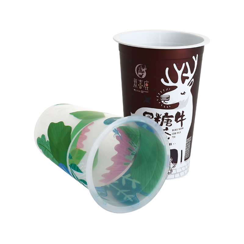 10oz/320ml environmentally friendly and durable PP plastic bubble boba tea cups