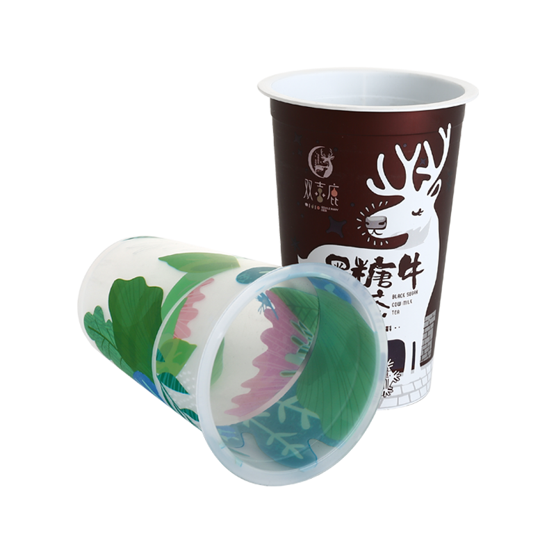 10oz/320ml environmentally friendly and durable PP plastic bubble boba tea cups