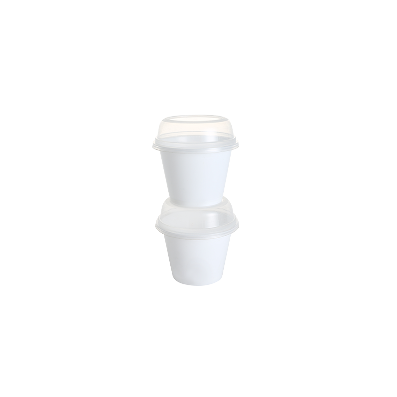 8oz/250ml solid color PP plastic yogurt cups with clear caps