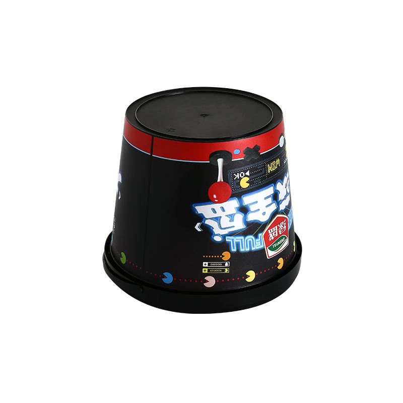 150oz/4.5L PP plastic chocolate buckets with hand-held film inner labeling