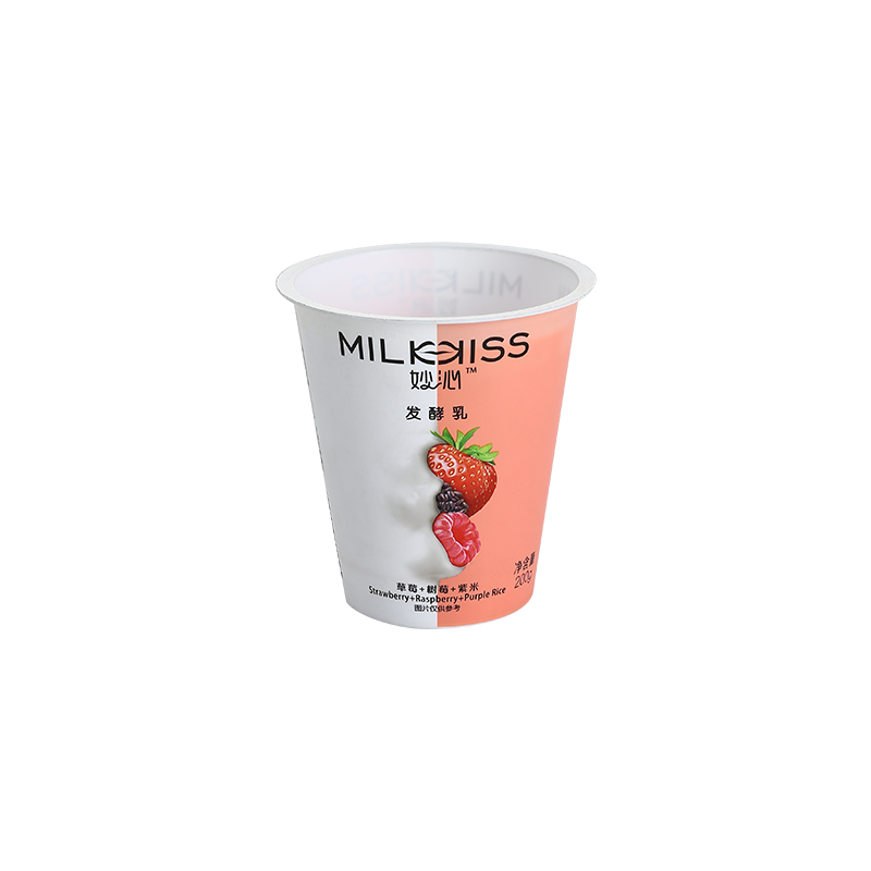8oz/250ml wide upper and narrow lower in-mold labeling PP plastic milk cups