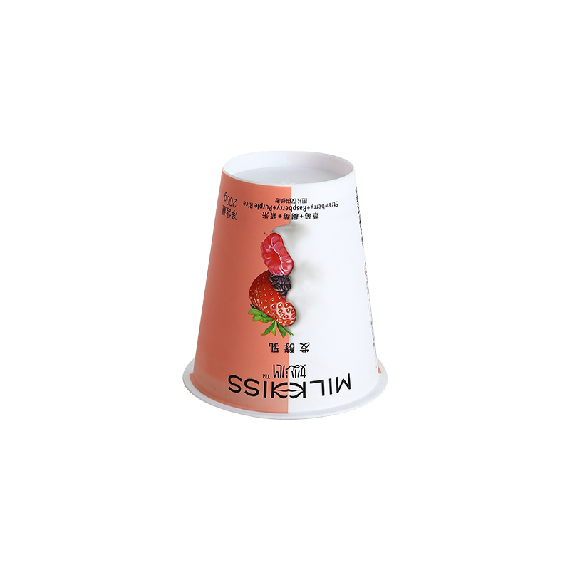 8oz/250ml wide upper and narrow lower in-mold labeling PP plastic milk cups