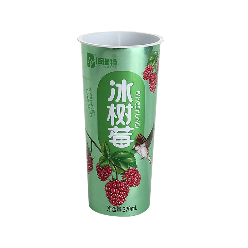 12oz/380ml in-mold labeling pattern translucent PP plastic juice cups