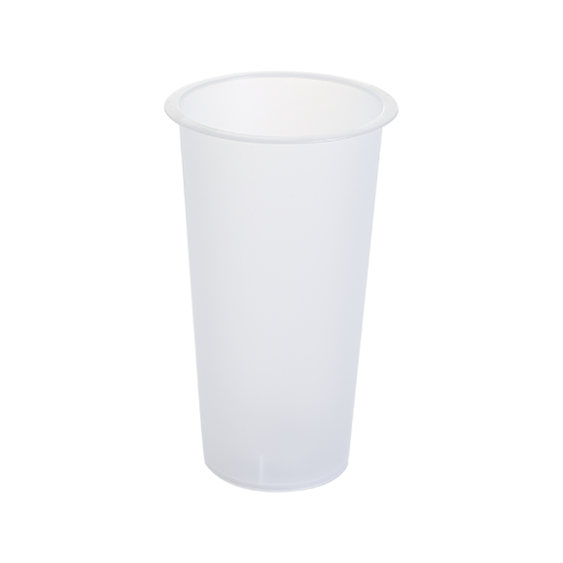 13oz/400ml clear PP plastic juice cups with lid with straw holes