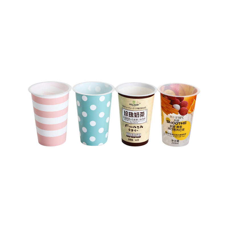 8oz/240ml printed pattern cold drink PP plastic juice cups