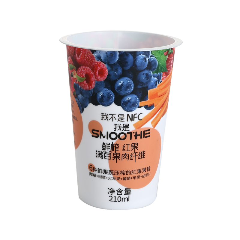 8oz/240ml printed pattern cold drink PP plastic juice cups