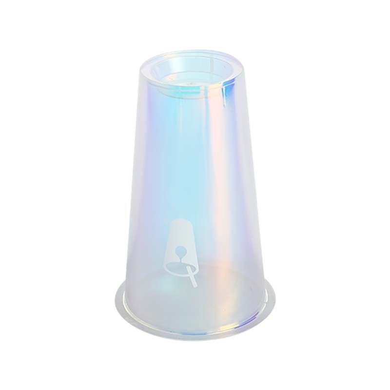 13oz/400ml clear PP plastic juice cups with lid with straw holes