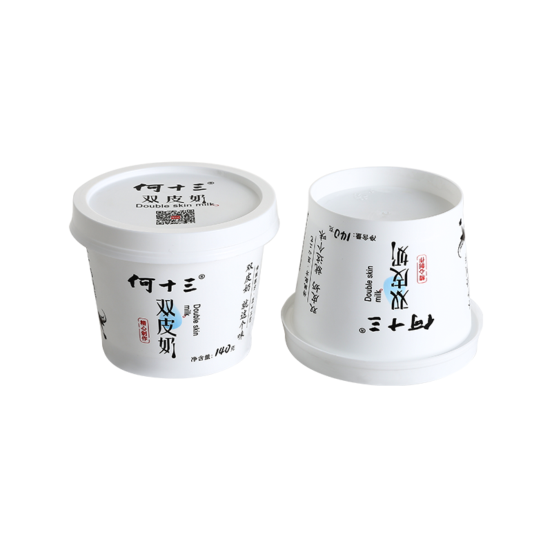 6oz/200ml flat lid PP plastic pudding dessert cups