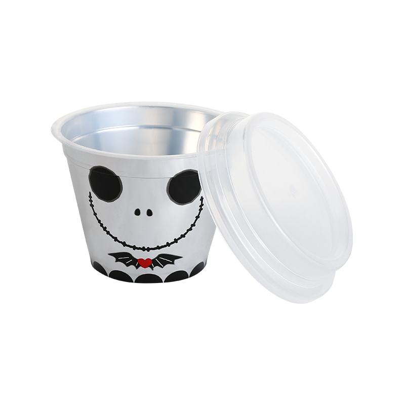 6oz/200ml cartoon PP plastic milkshake cup with lid