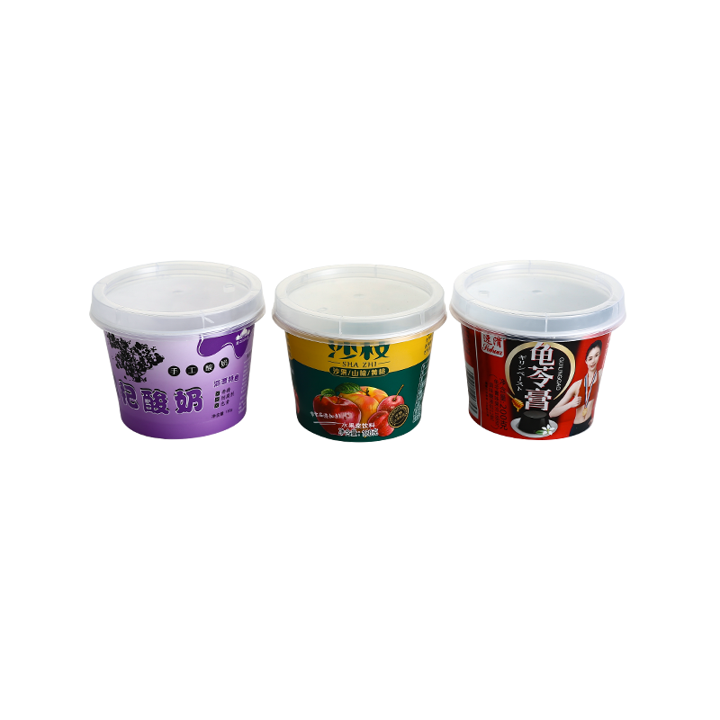 6oz/200ml flat lid PP plastic pudding dessert cups