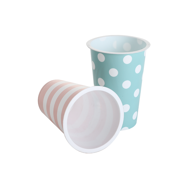 8oz/240ml PP plastic in-mold labeling milk cups without lid