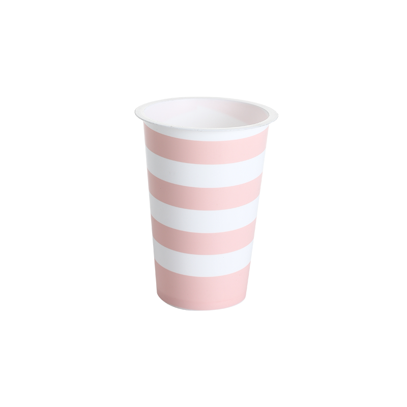 8oz/240ml PP plastic in-mold labeling milk cups without lid
