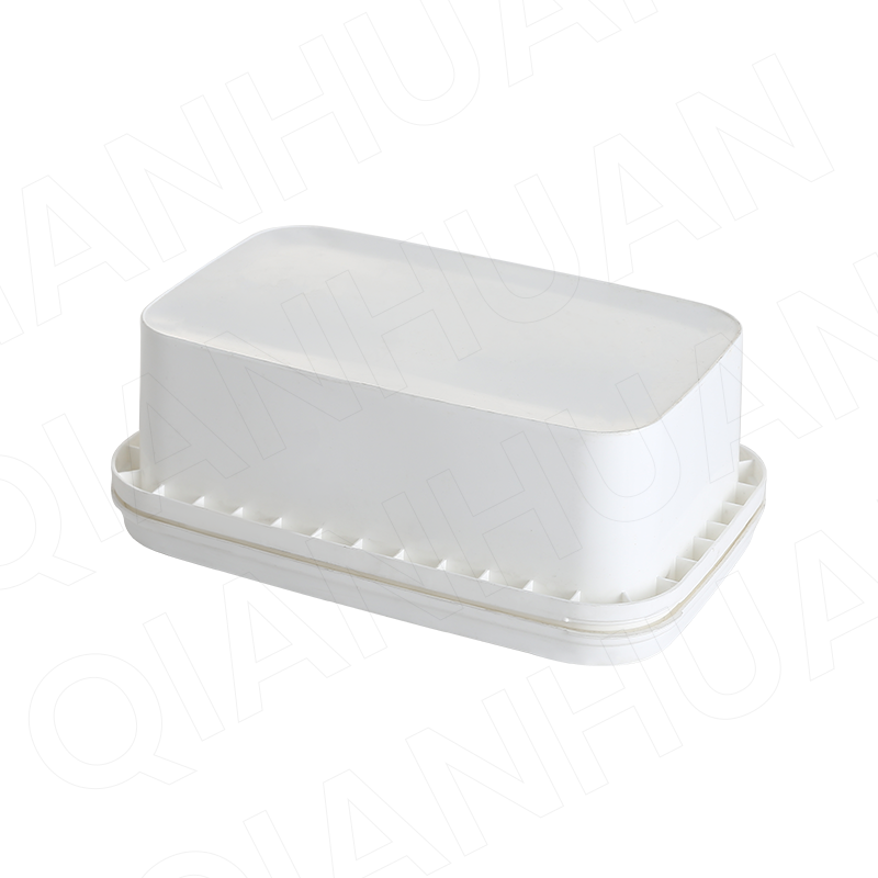 33oz/1L rectangular PP plastic cookie box with lids