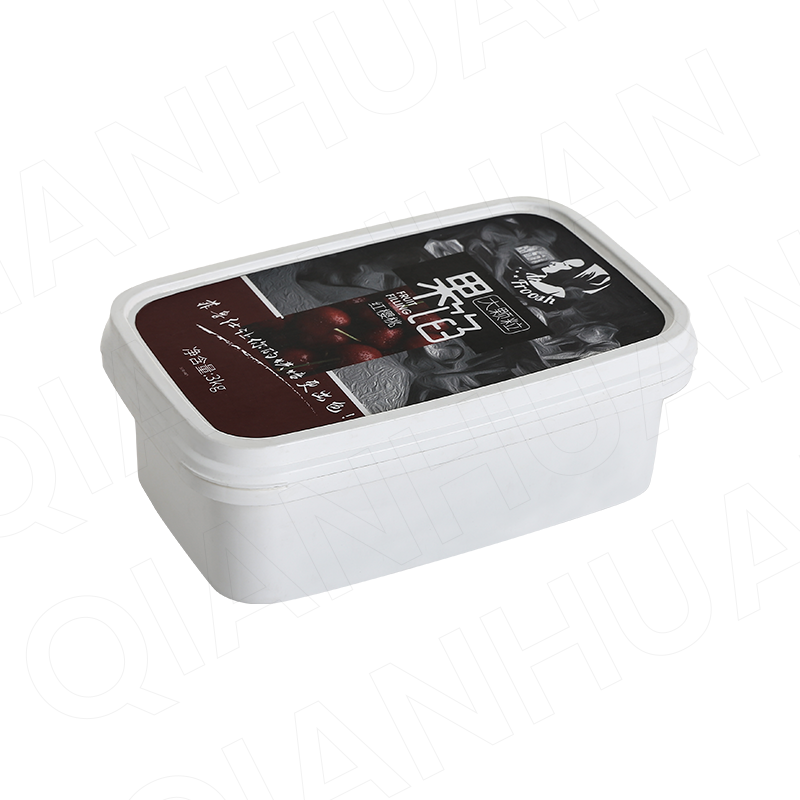 33oz/1L rectangular PP plastic cookie box with lids