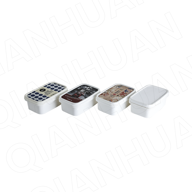 33oz/1L rectangular PP plastic cookie box with lids